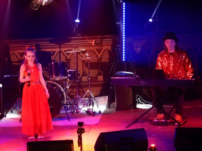 Jared Pierce performs during the second round of Chautauqua’s Got Talent, held at The Spire Theater, 317 E. Third St.